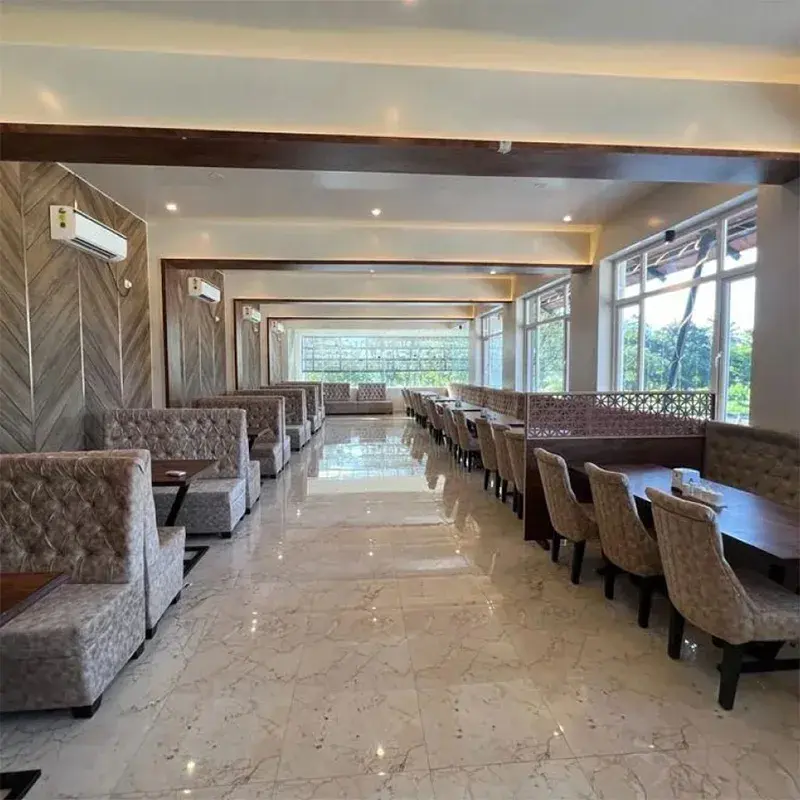 Seating at AHMEDIA Restaurant, NH48